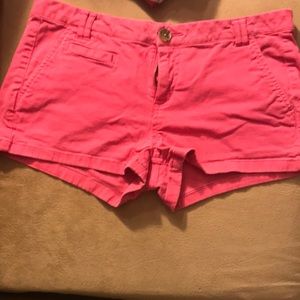 Wild color pink express jean shorts